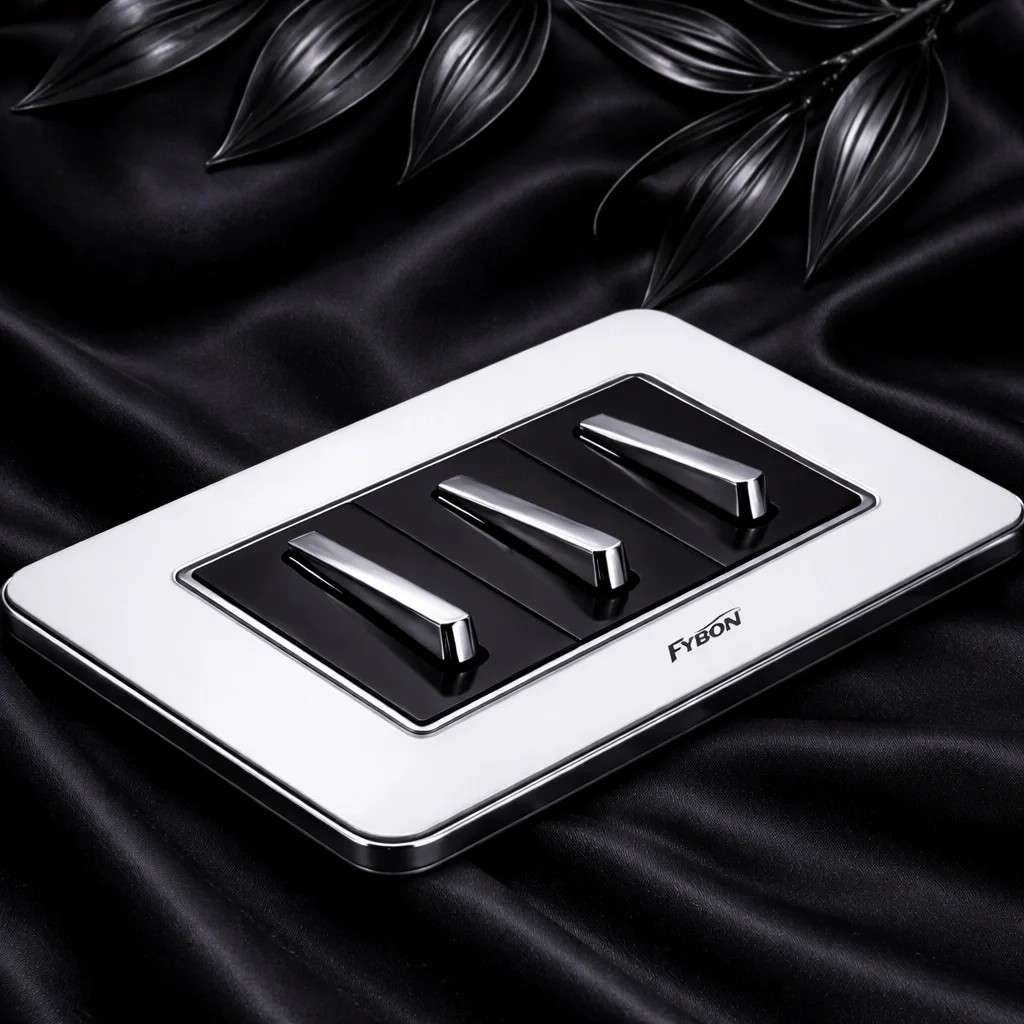 Fybon Chrome Toggle Switches with mirror finish levers by Fybon India